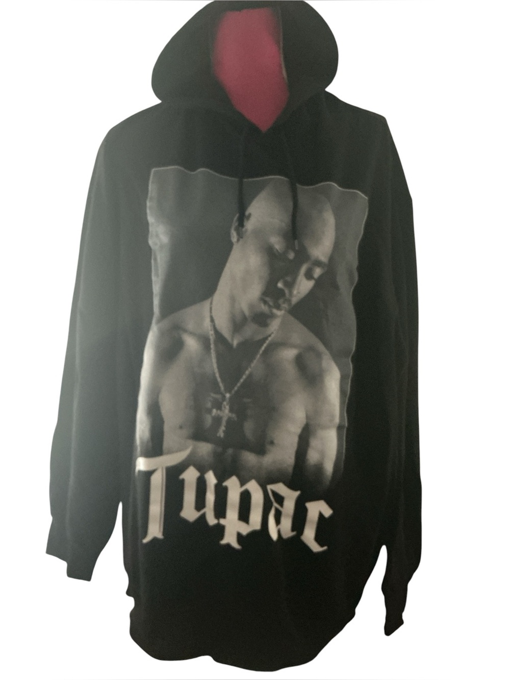 2PAC black hoodie 2XL